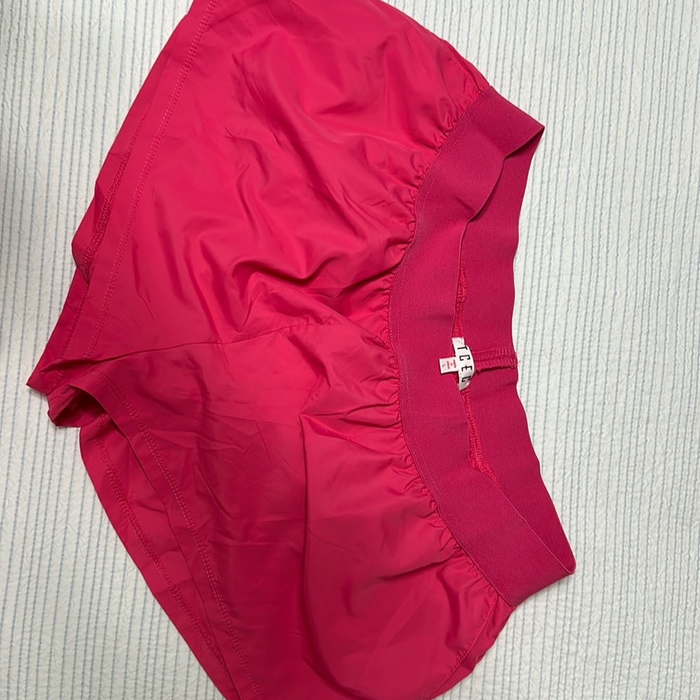 Pink athletic shorts